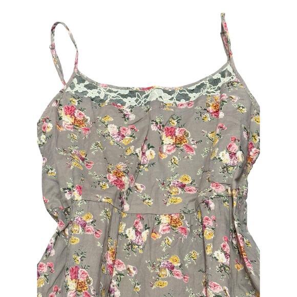 American Rag Floral Lace High Low Dress Cottagecore Boho Cotton Fit flare sz S - Picture 4 of 12